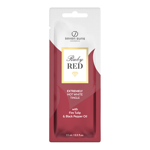 7suns (szoláriumkrém) RUBY RED Extremely Hot White Tingle 15 ml (csípős)