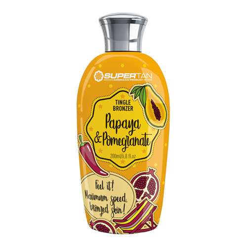 Supertan (szoláriumkrém) Papaya & Pomegranate Tingle Bronzer 200 ml