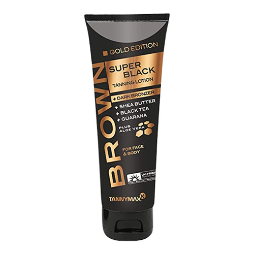 Tannymaxx GOLD EDITION SUPER BLACK Tanning Lotion + Dark Bronzer 125 ml